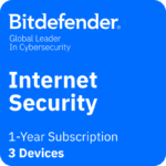 Bitdefender Internet Security 2024 - 3 Devices - 1 Year