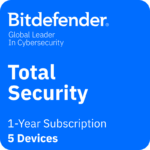 Bitdefender Total Security | 5 Devices | 1 Year